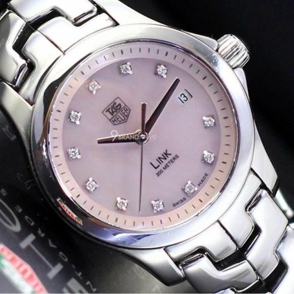 Pink Mother of Pearl Tag Heuer with Eleven Diamonds
